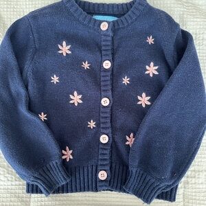 Draper James Navy Knit Cardigan